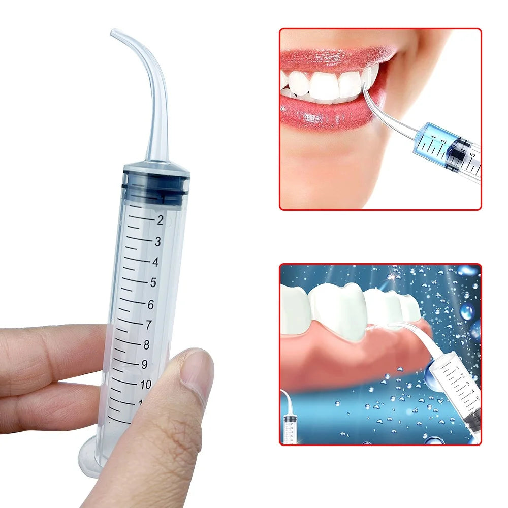 OralHealthHeroes™ Tonsil Stone Irrigation Syringe With Curved Tip x4