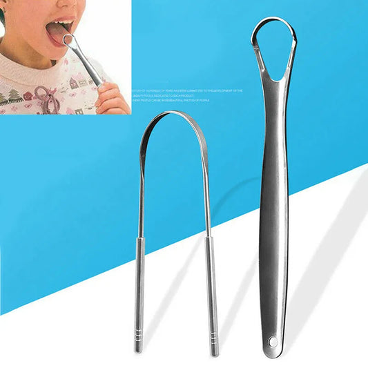 OralHealthHeroes™ Stainless Steel Tongue Scraper x2