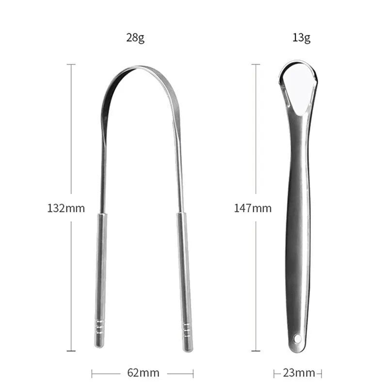 OralHealthHeroes™ Stainless Steel Tongue Scraper x2